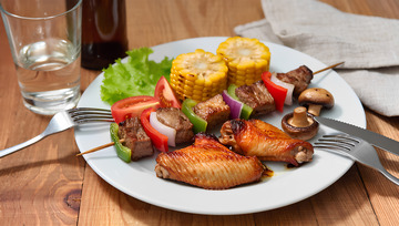 创意美食烧烤摄影图