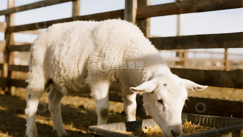 高清大图下载【趣麦麦图】羊圈里的湖羊
