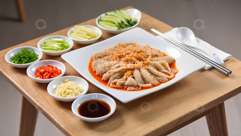 高清大图下载【趣麦麦图】-创意美食麻辣毛肚摄影图