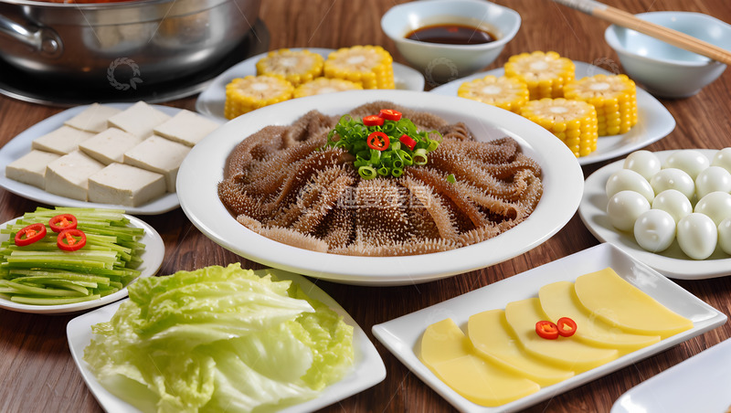 高清大图下载【趣麦麦图】-创意美食麻辣毛肚摄影图