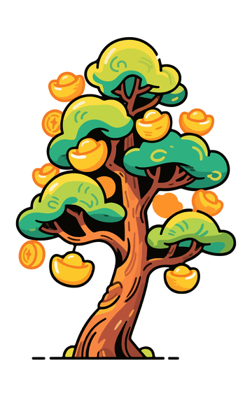 春节喜庆装饰发财树2