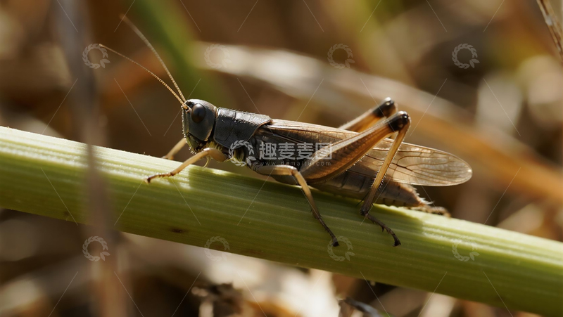 高清大图下载【趣麦麦图】生物百科昆虫之蟋蟀