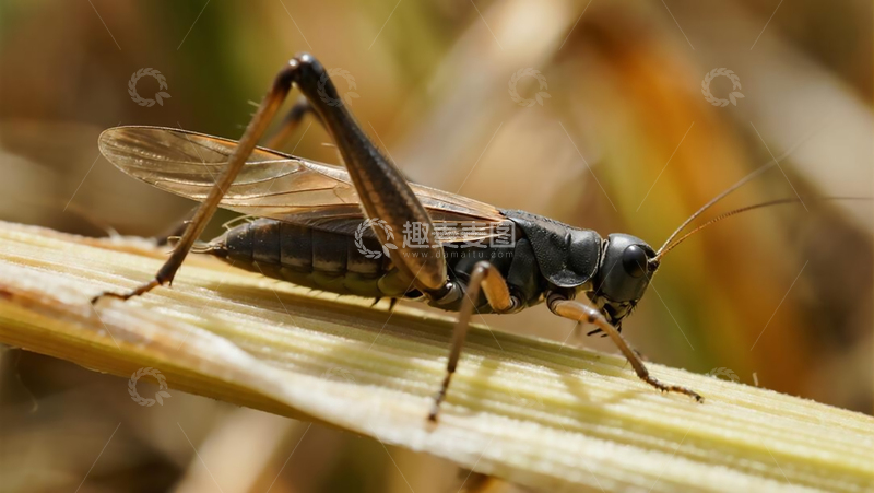 高清大图下载【趣麦麦图】生物百科昆虫之蛐蛐
