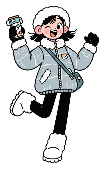 冬季服装的女孩 