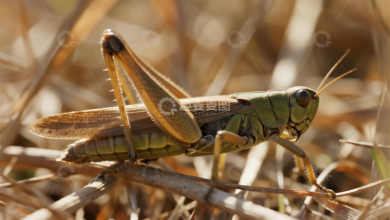 高清大图下载【趣麦麦图】生物百科昆虫之蝗虫