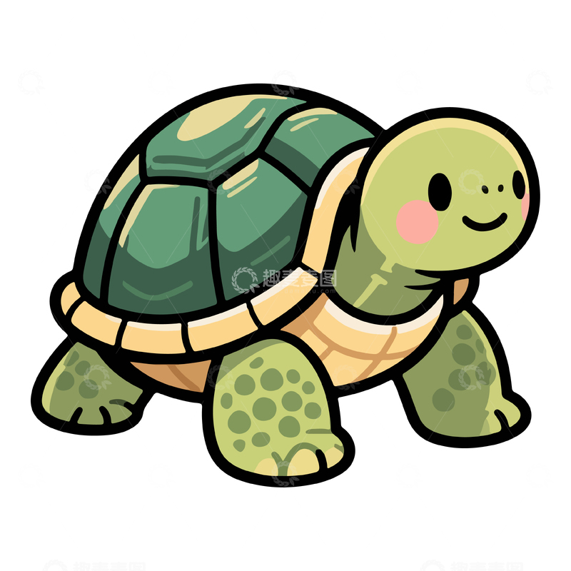 源文件下载【趣麦麦图】可爱的小乌龟
