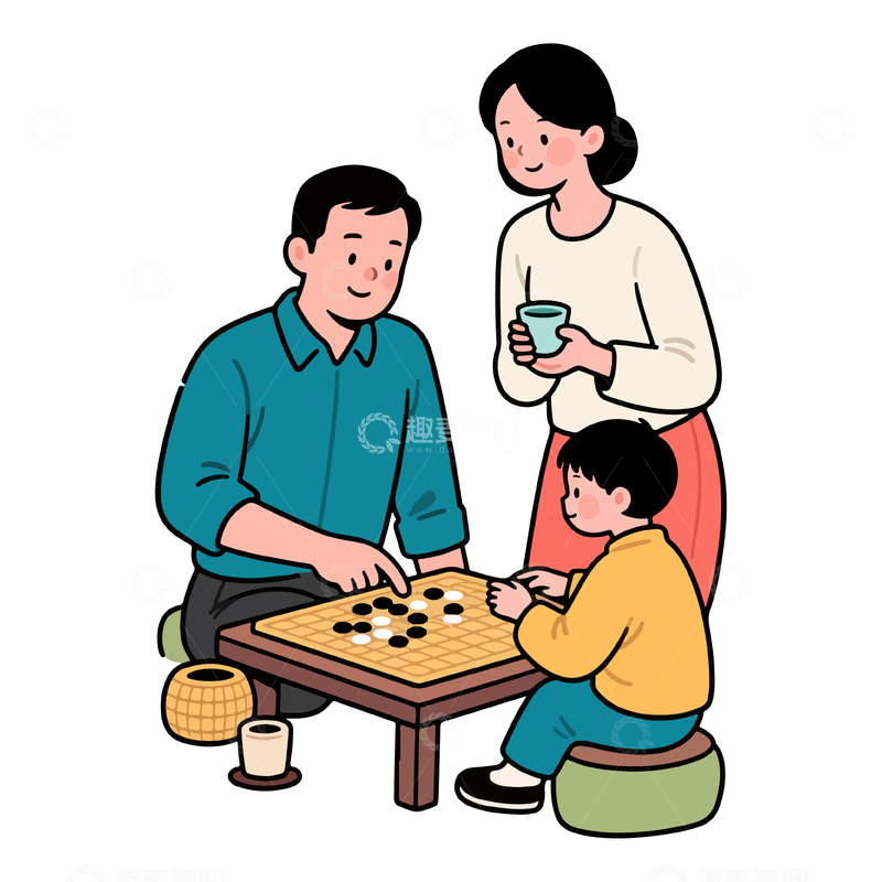 爸爸教孩子下棋2