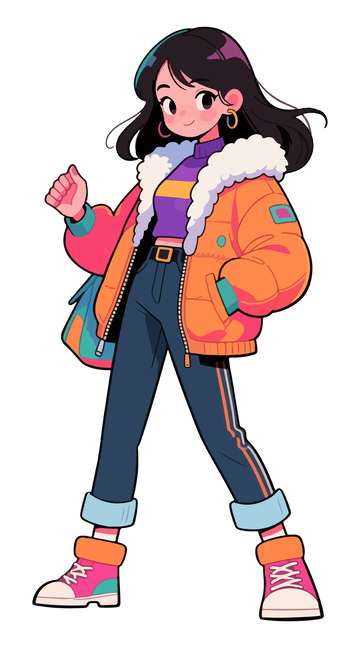 时尚年轻的女孩2