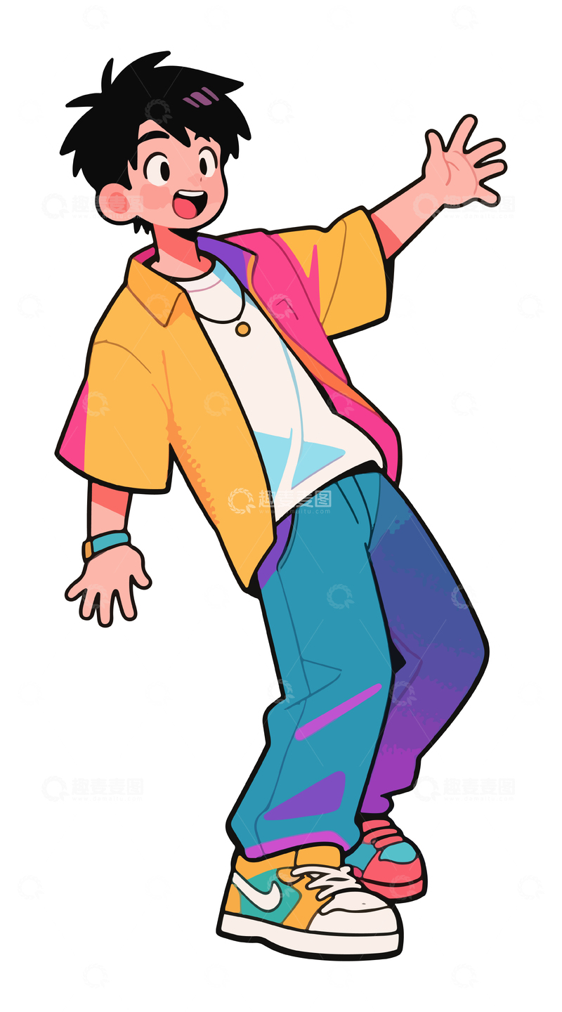 源文件下载【趣麦麦图】年轻活泼的男孩2