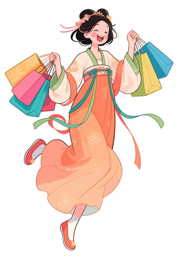 汉服古装购物女孩2