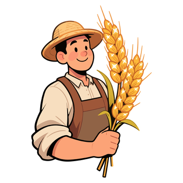 农夫拿着麦穗3