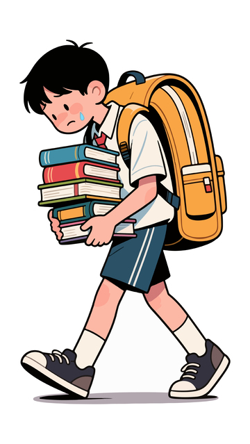 作业很多的学生