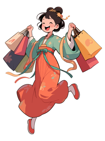 汉服古装购物女孩3