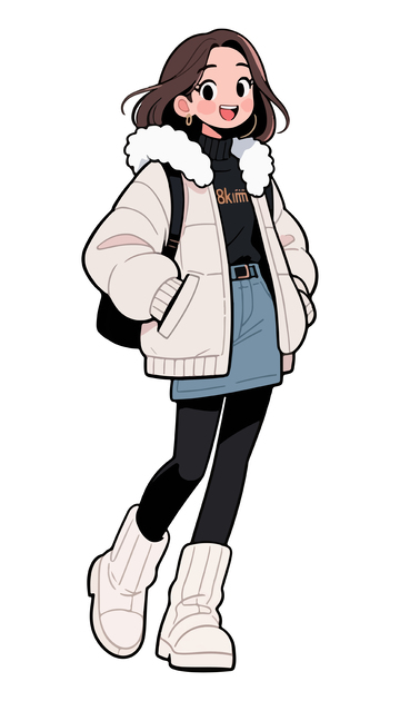 时尚年轻的女孩