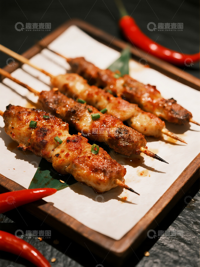 高清大图下载【趣麦麦图】烧烤烤串美食摄影
