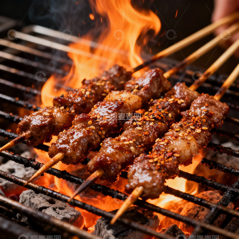 高清大图下载【趣麦麦图】烧烤烤串美食摄影