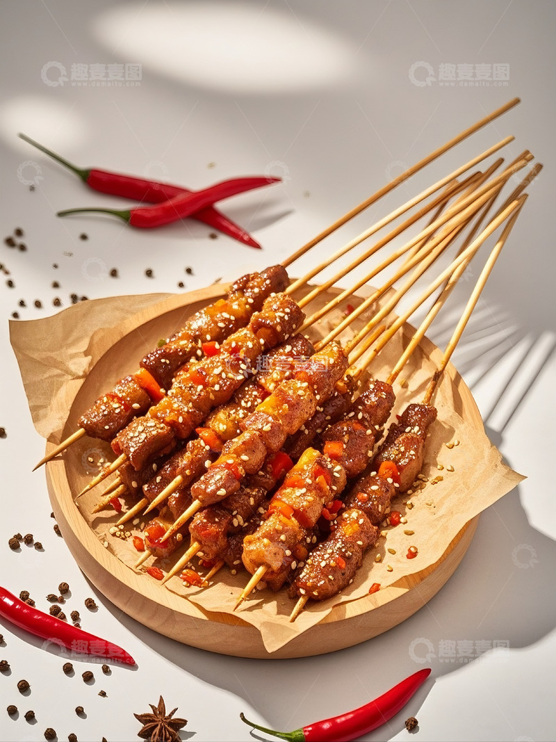 高清大图下载【趣麦麦图】烧烤烤串美食摄影