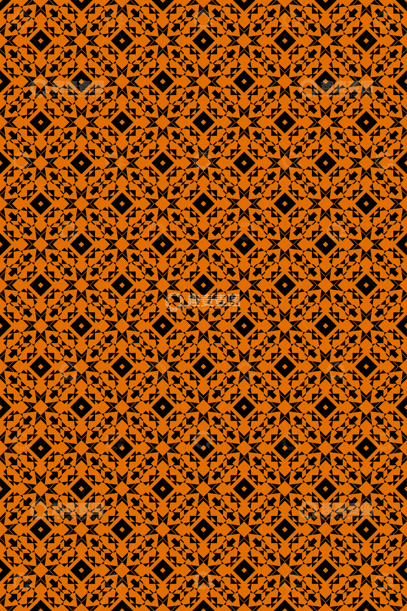 源文件下载【趣麦麦图】大牌风复古几何花型无缝设计138