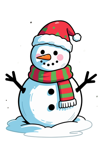 圣诞节装扮的雪人1