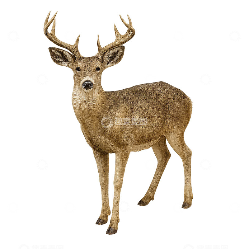 高清大图下载【趣麦麦图】森林中的雄鹿
