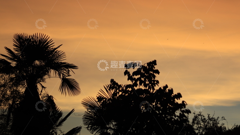 高清大图下载【趣麦麦图】-日落黄昏晚霞
