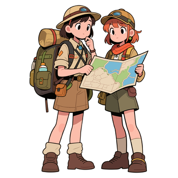 两个探险的女孩1