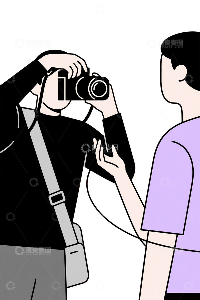 高清大图下载【趣麦麦图】中国记者节矢量风素材