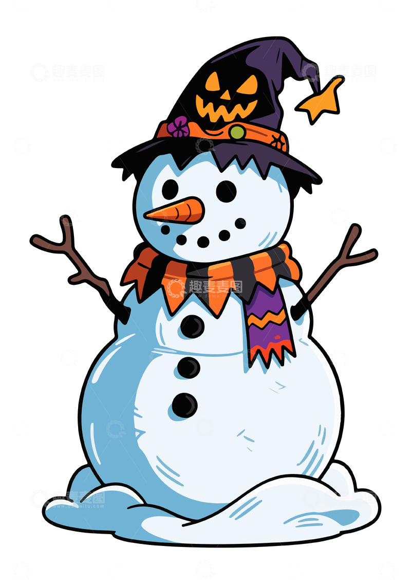 万圣节装扮雪人3