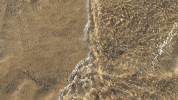 沙滩边的小波浪