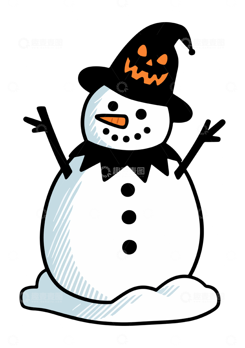 万圣节装扮雪人1