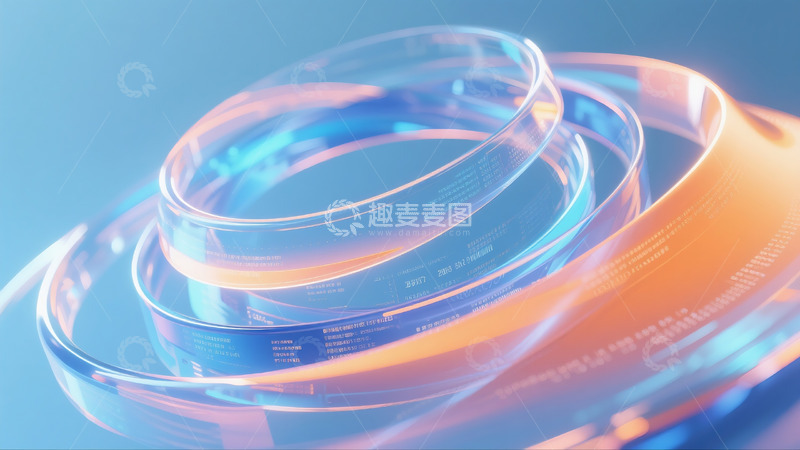 高清大图下载【趣麦麦图】渐变科技抽象主视觉背景