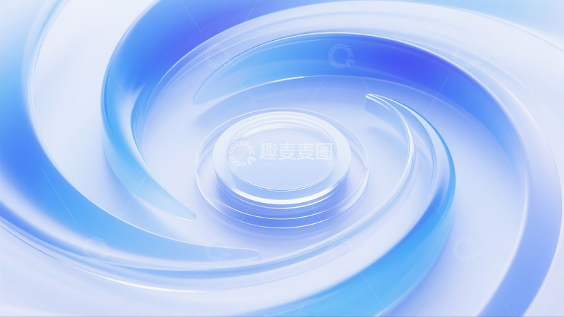 高清大图下载【趣麦麦图】不规则螺旋抽象流动感渐变背景