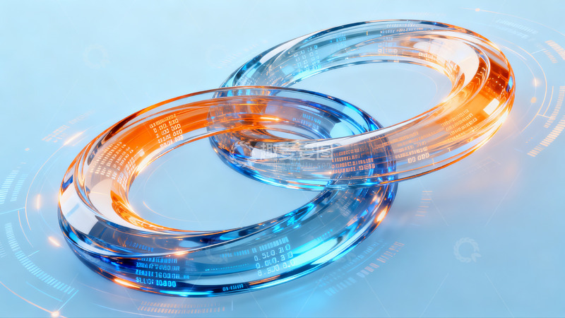 高清大图下载【趣麦麦图】渐变科技抽象主视觉背景