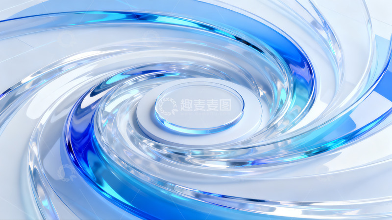 高清大图下载【趣麦麦图】不规则螺旋抽象流动感渐变背景