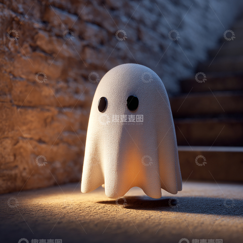 高清大图下载【趣麦麦图】可爱幽灵玩偶