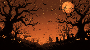 诡异墓地满月降临