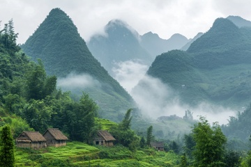 深山里的高山云雾