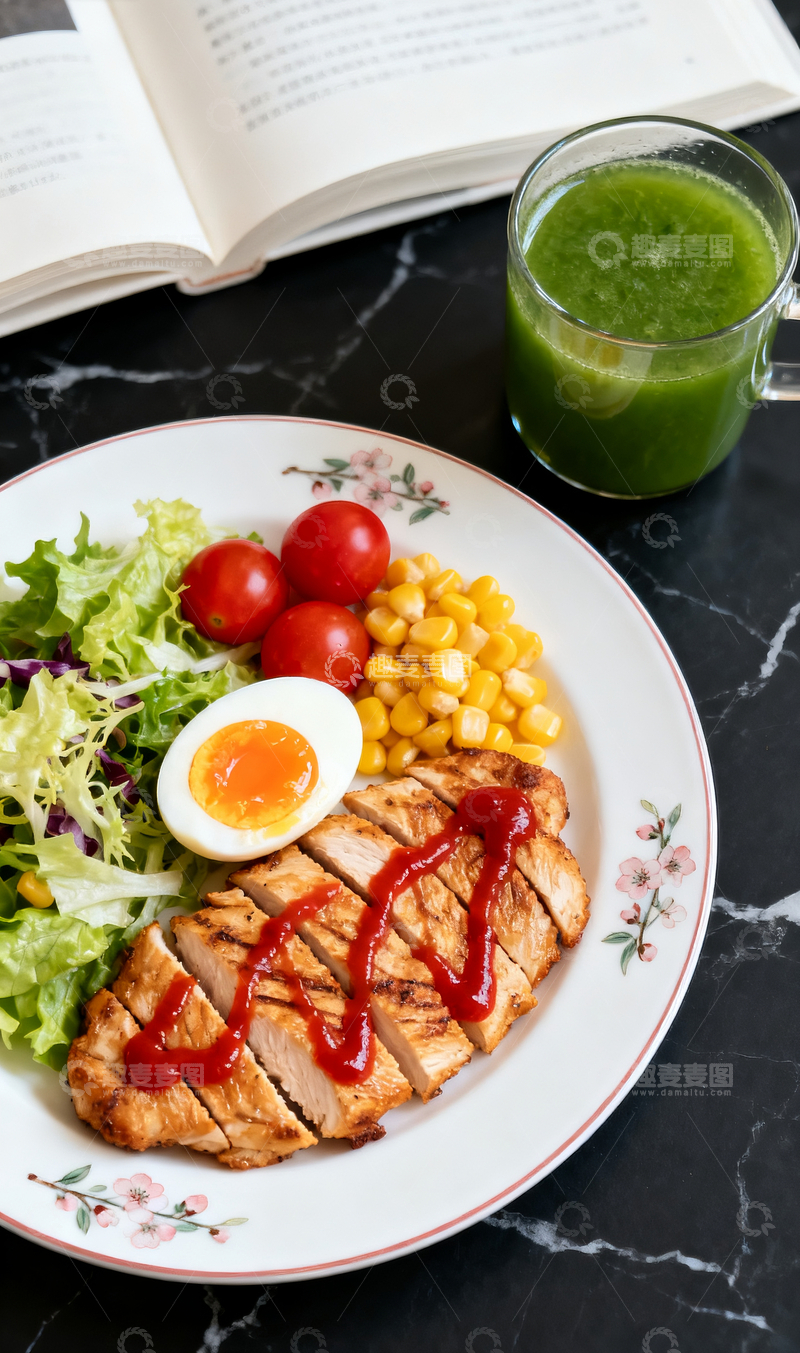 源文件下载【趣麦麦图】香煎鸡排餐4