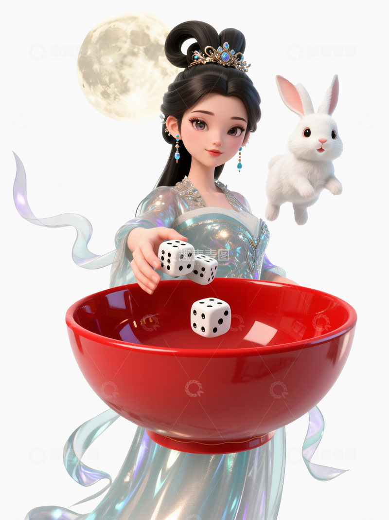 源文件下载【趣麦麦图】赛博嫦娥搏饼1