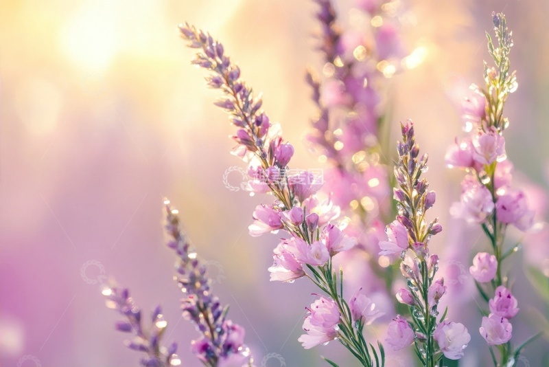 高清大图下载【趣麦麦图】一簇粉色的花棒植物