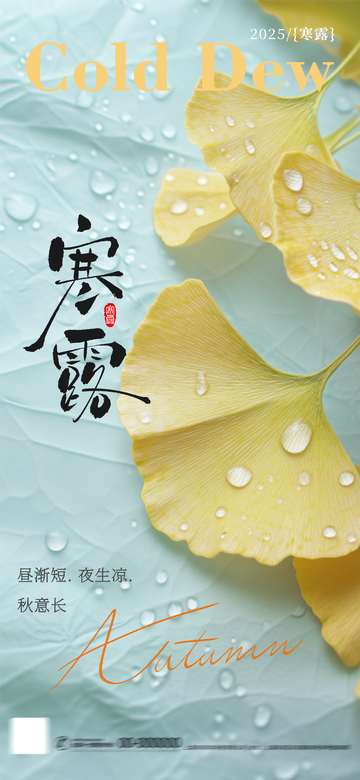 寒露节气海报5