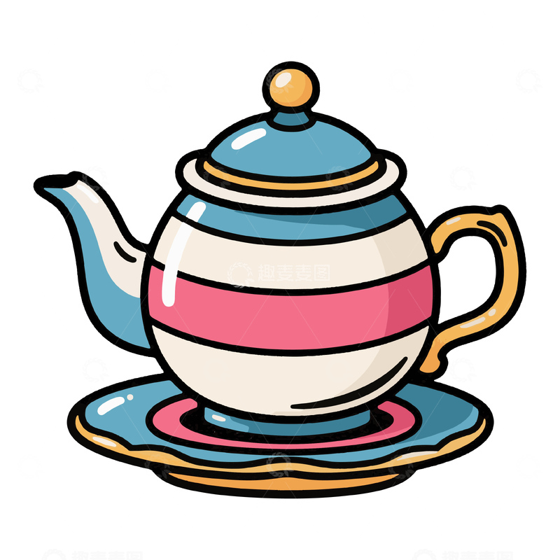 源文件下载【趣麦麦图】-一个漂亮的茶壶