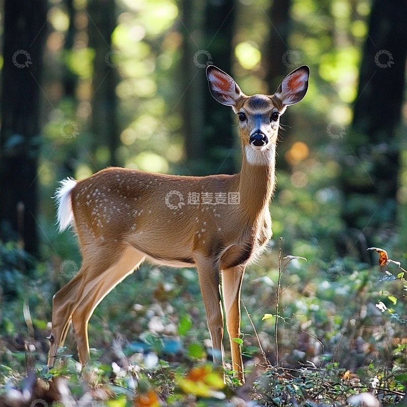 高清大图下载【趣麦麦图】清晨的森林精灵