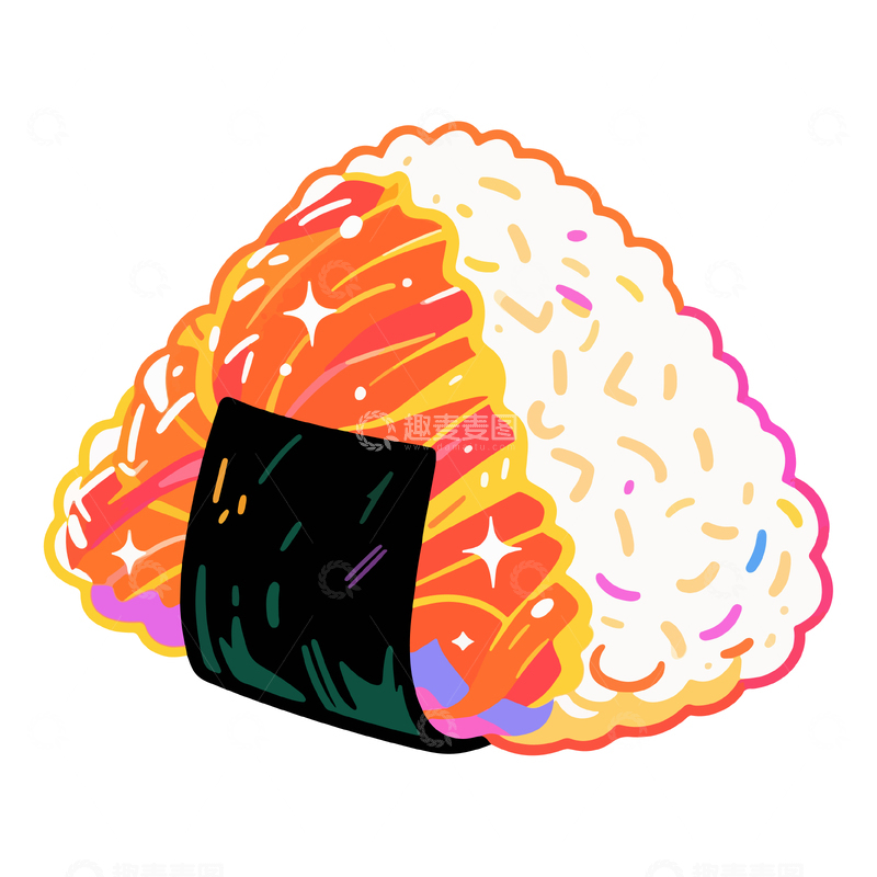 源文件下载【趣麦麦图】延边三角饭团2