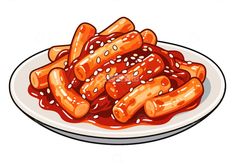 源文件下载【趣麦麦图】-延边辣炒年糕2