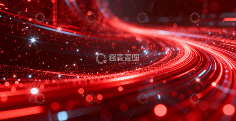 高清大图下载【趣麦麦图】-光粒子背景图6