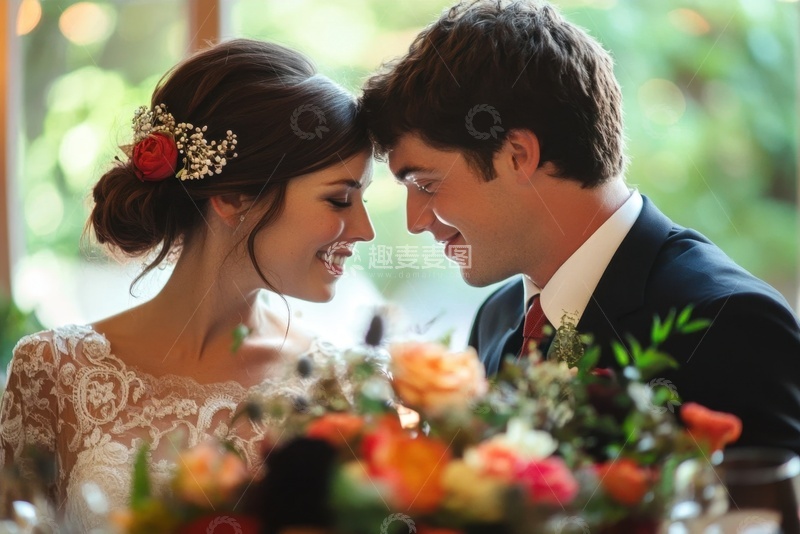 高清大图下载【趣麦麦图】-一对结婚的夫妻