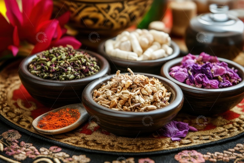 高清大图下载【趣麦麦图】放在桌面上的调料香料