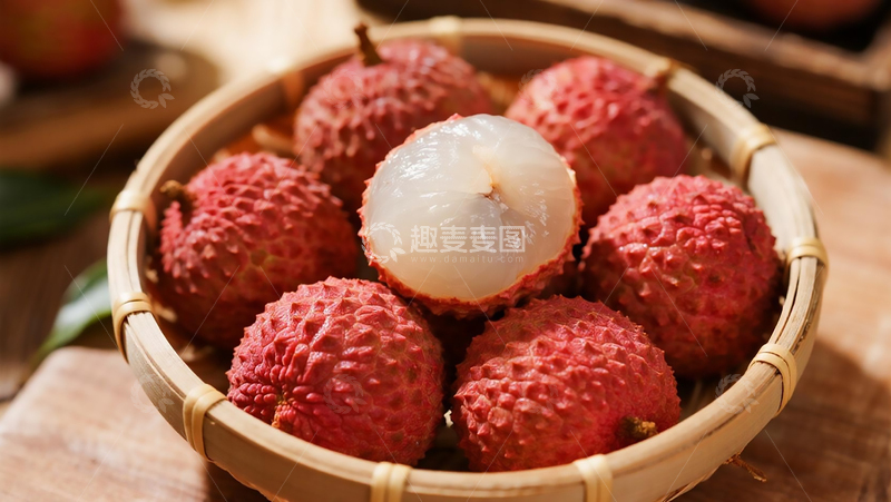高清大图下载【趣麦麦图】水果百科之荔枝