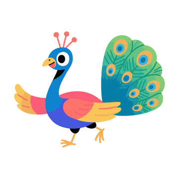 动物漂亮的孔雀